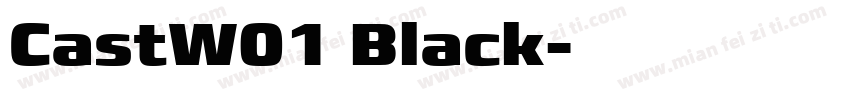 CastW01 Black字体转换